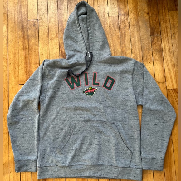 Champion Other - Champion Men’s Gray Minnesota Wild Hockey Hooded Sweatshirt Large